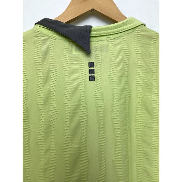 Jamie Sadock Vintage Womens Golf Polo Lime Green Gray Medium - Picture 7 of 10